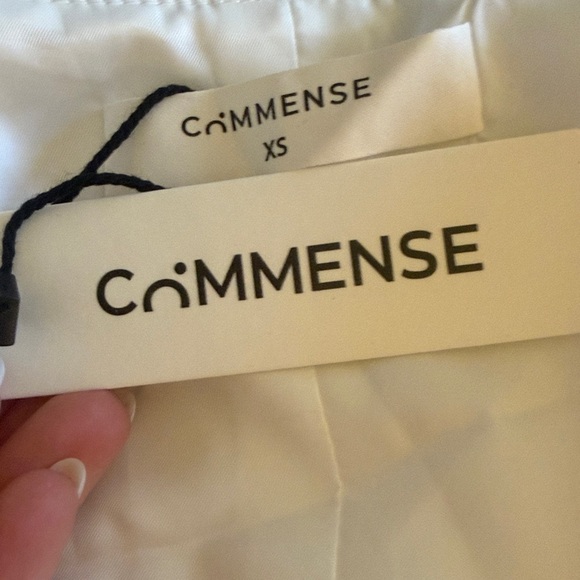 Commense Wrap V-Neck Top — White - Picture 4 of 4